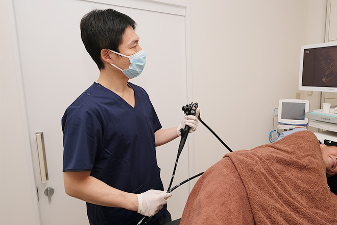 大腸内視鏡・下部内視鏡検査の様子
